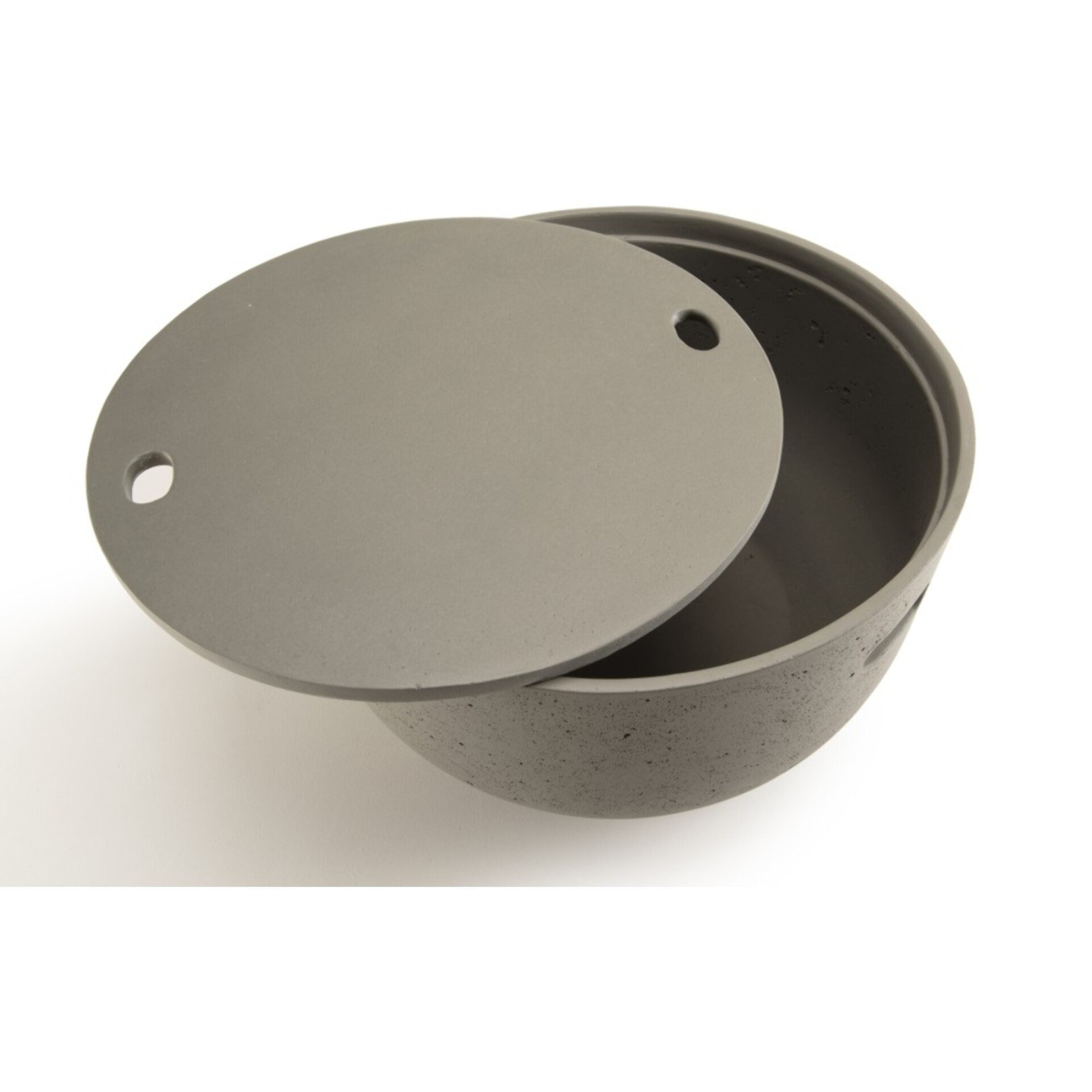 HECTOR - Table basse de jardin ronde 58x58 cm béton