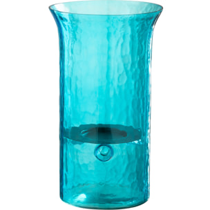 J-Line photophore Tarifa - verre - azur - small