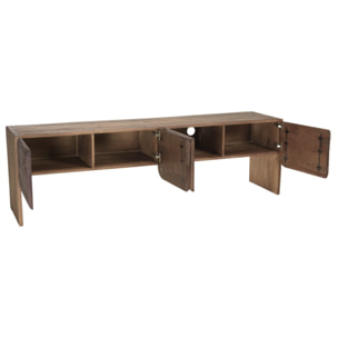 ROMY - Meuble TV 4 portes en bois de mindi