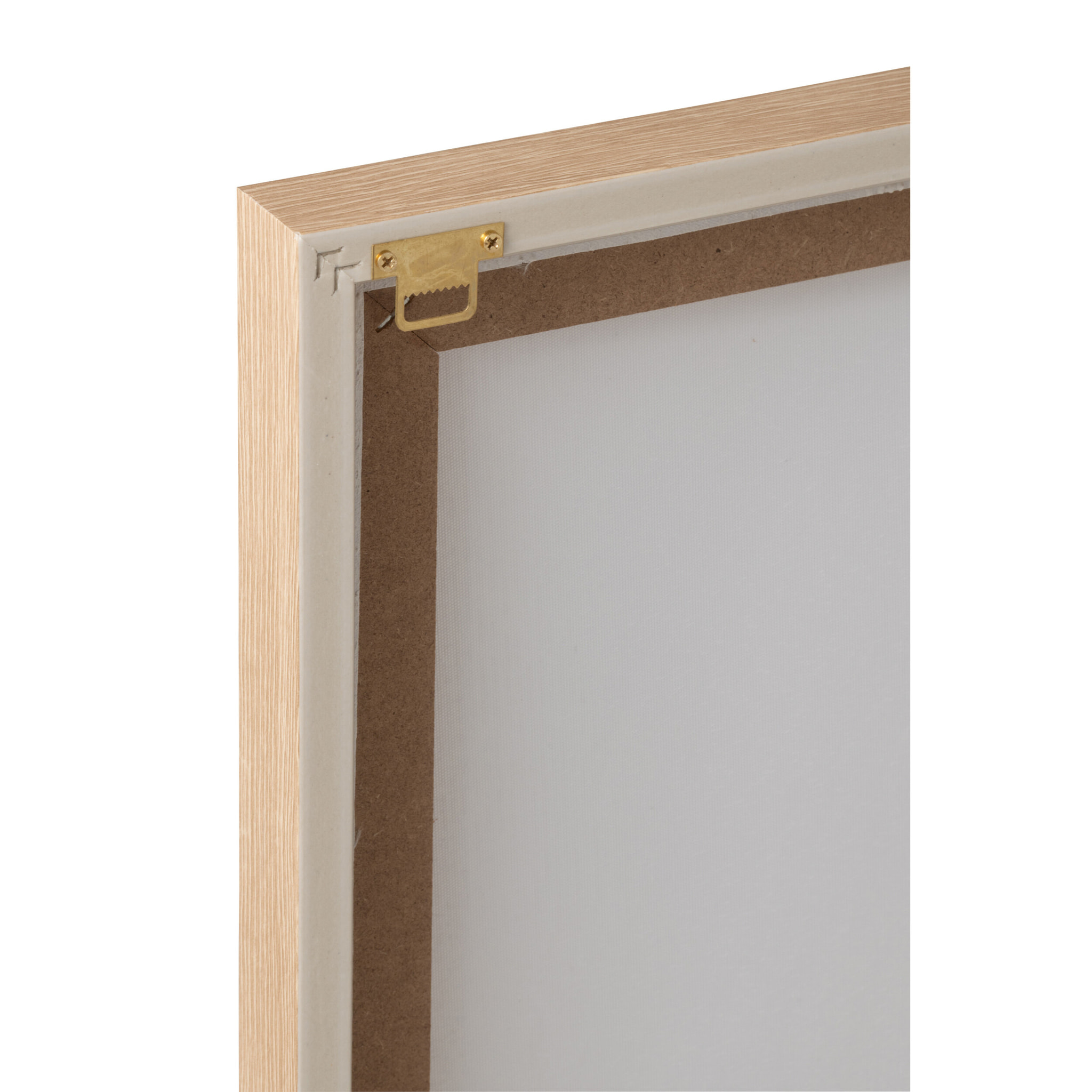 J-Line Tableau de Citations Love/Life - toile - blanc/cassé/naurel - 2 pièces