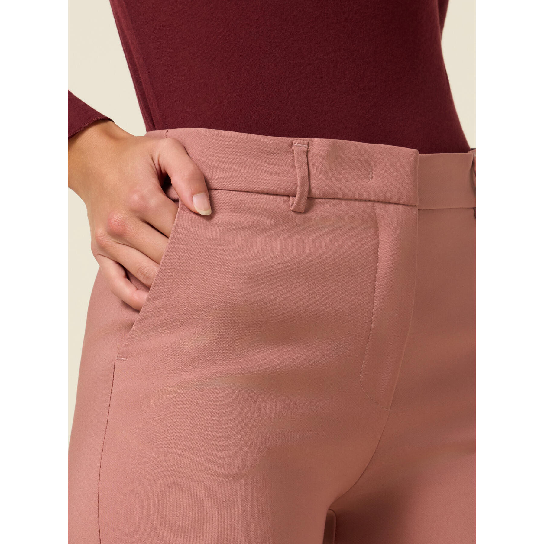 Oltre - Pantalones de tejido técnico - Rosa