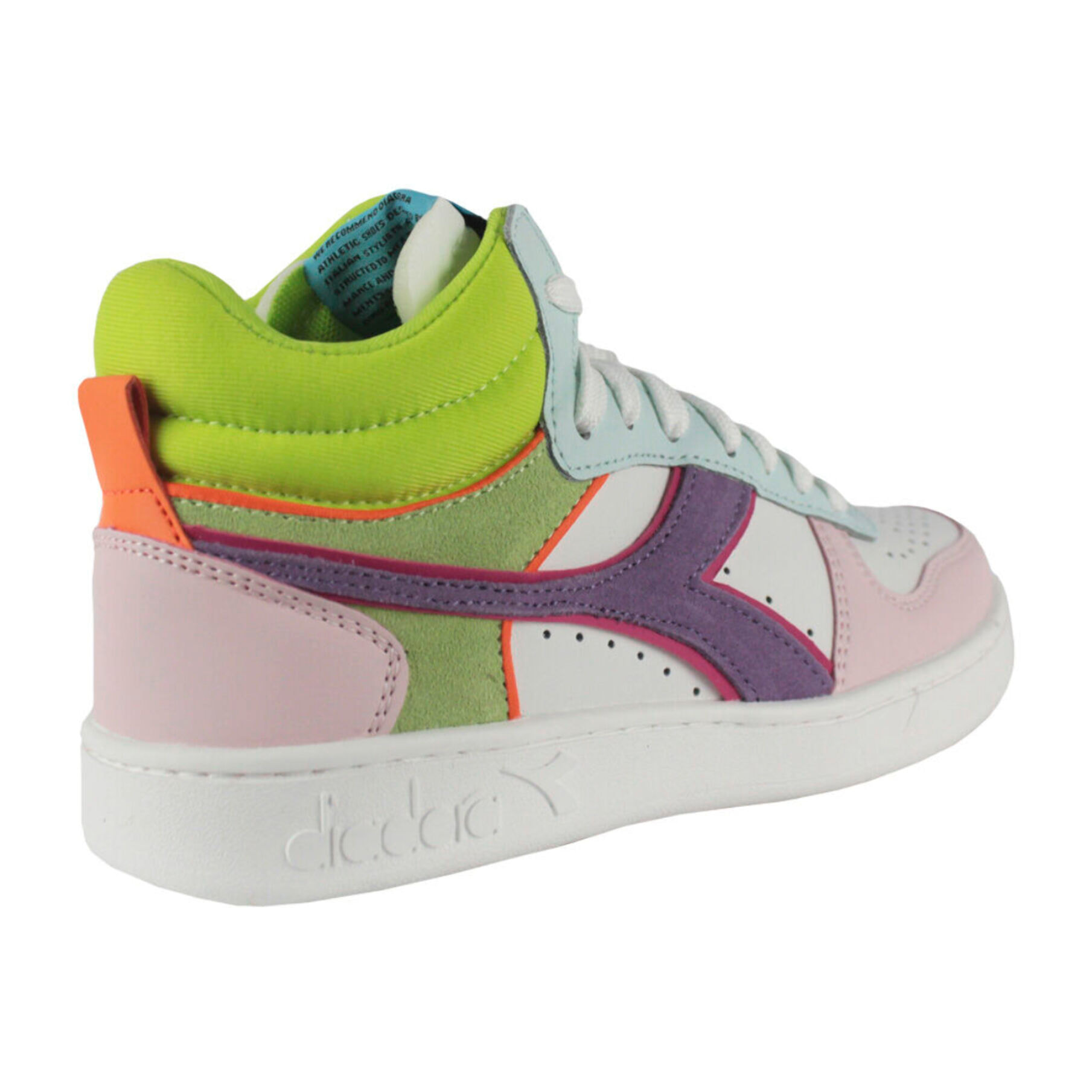 Zapatillas Sneaker para Mujer - DIADORA Magic basket demi wn 501.188552 01 C9736 White/Potpourri/Blue gras