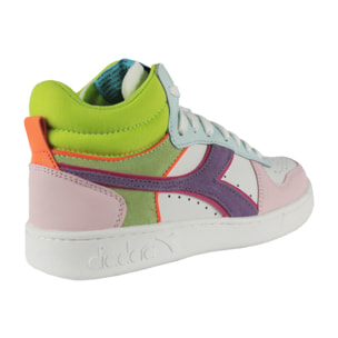 Zapatillas Sneaker para Mujer - DIADORA Magic basket demi wn 501.188552 01 C9736 White/Potpourri/Blue gras