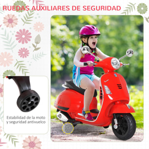 Moto Eléctrica Infantil Rojo