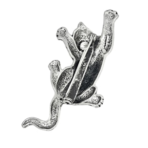 Broche Gato plata 925 10µ envejecido