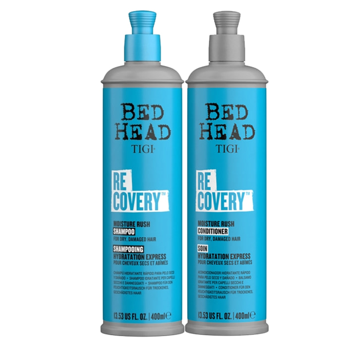 TIGI Kit Bed Head Idratante Recovery Moisture Rush Shampoo 400ml + Conditioner 400ml