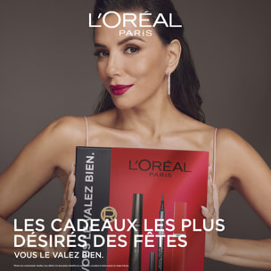 L'Oréal Paris Telescopic Lift Noir, Felt tip Eyeliner Noir, Infaillible Matte Resistance Rouge.