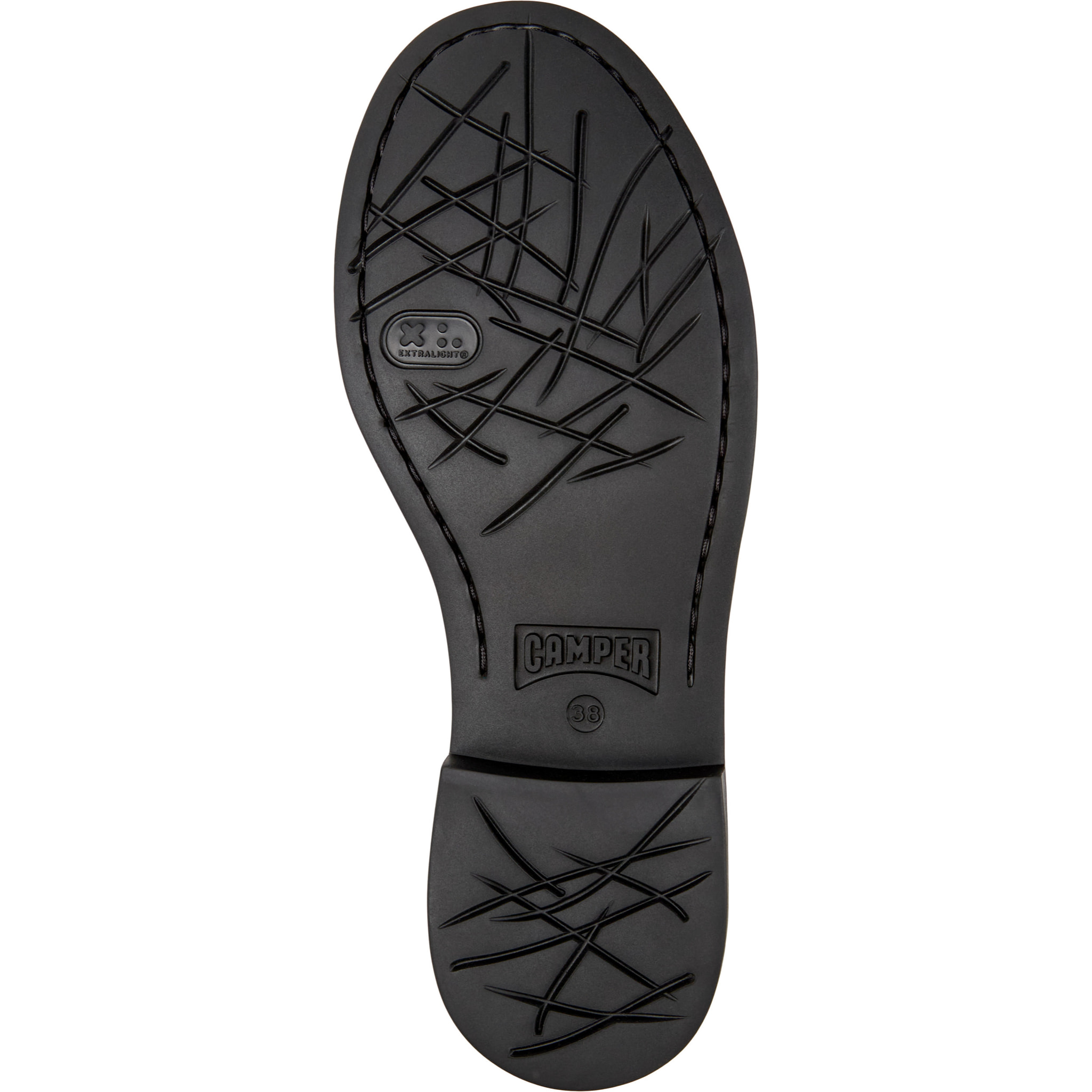 Zapatos de cordones - CAMPER Dean - Negro - Cuero liso
