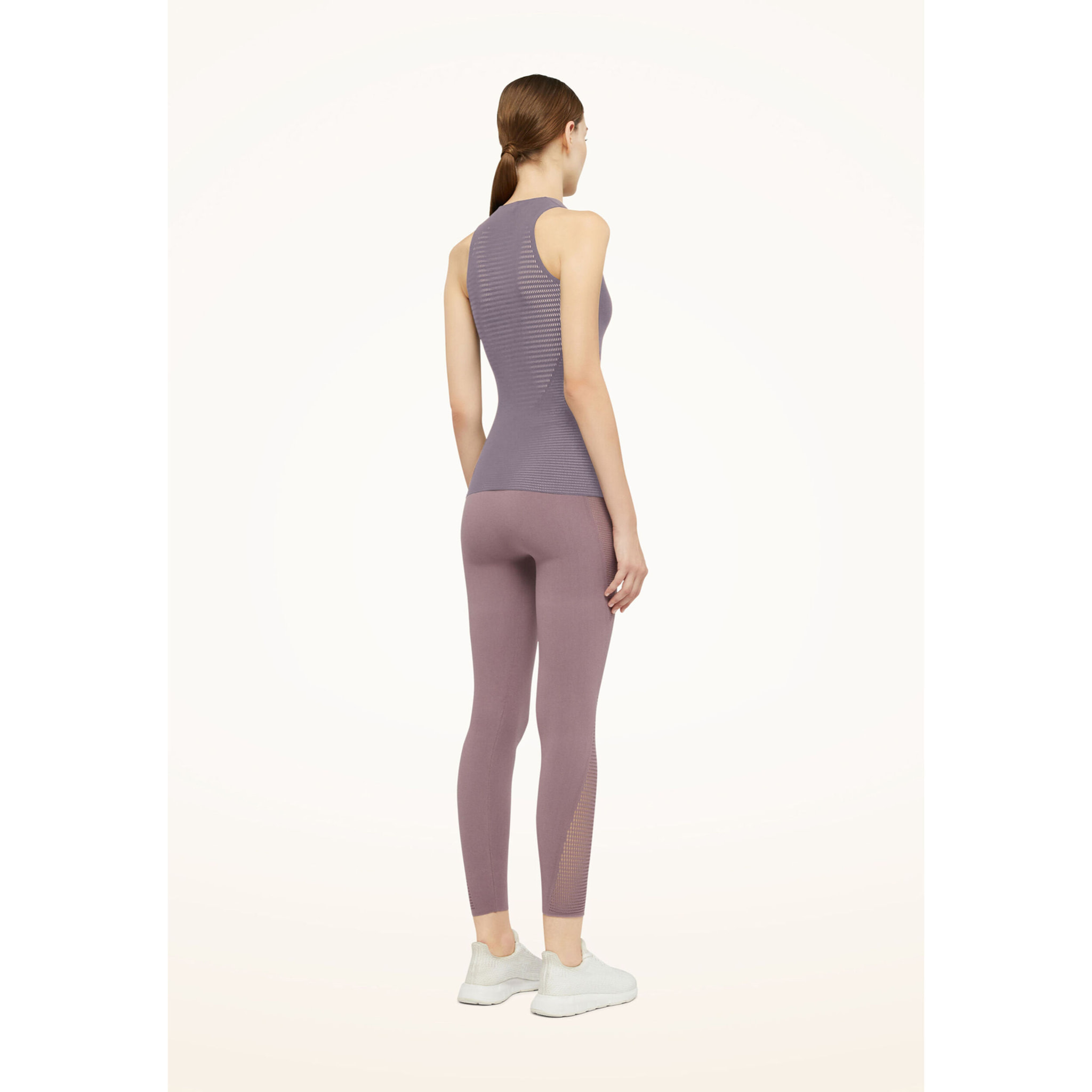 Top senza maniche Grid Net Top Sleeveless