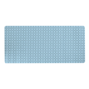 Tapis Fond de baignoire antidérapant Caoutchouc QUADRO 36x76cm Bleu ciel MSV