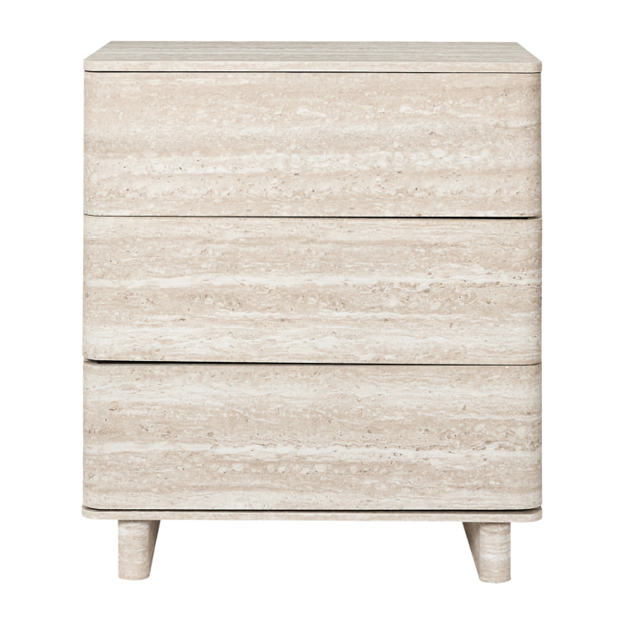 Commode - HOME DECO FACTORY - Pietra - 3 Tiroirs - Multicolore