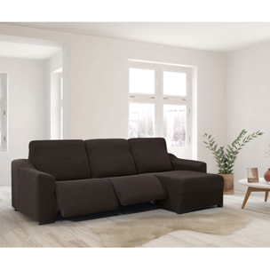 Funda para Chaise Longue derecha (visto de frente ) brazo largo SÚPER ELÁSTICA con RELAX modelo HELENA