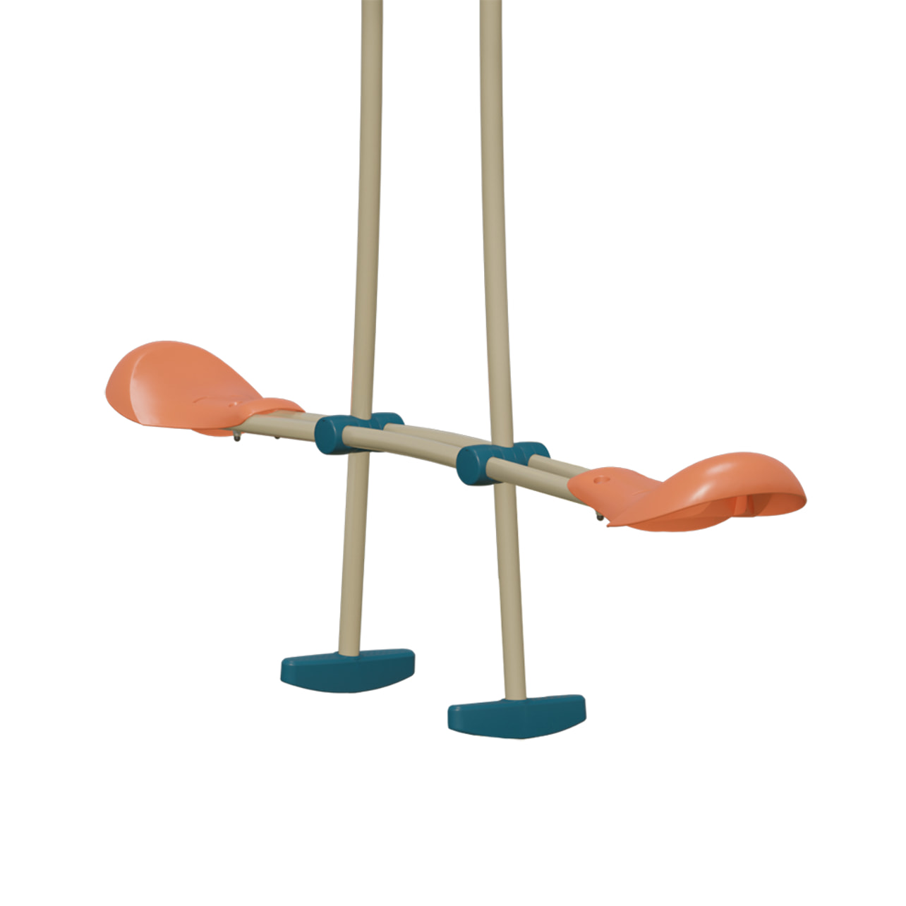 Balançoire avec toboggan et face à face - Techwood Harmonie ROMY - Aléo by Trigano