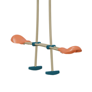 Balançoire avec toboggan et face à face - Techwood Harmonie ROMY - Aléo by Trigano