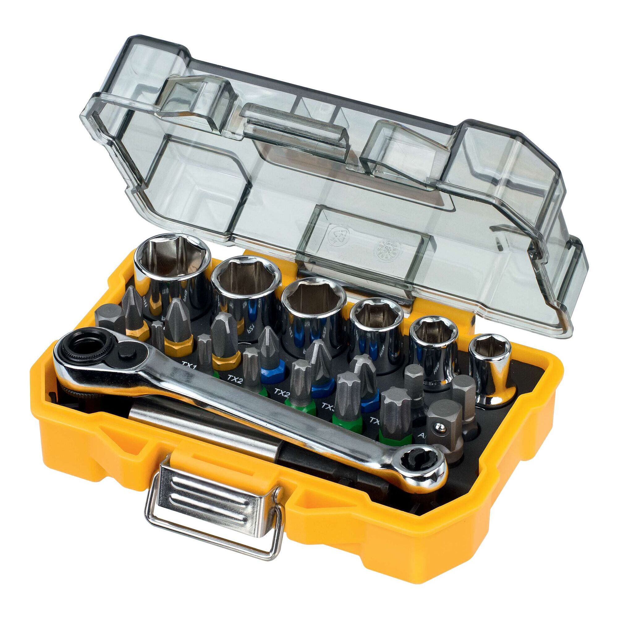 Coffret de 24 pièces avec douilles et embouts 25 mm - DEWALT - DT71516-QZ