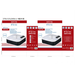 Calefactor de suelo con 2 niveles de potencia HOTI F40 PURLINE