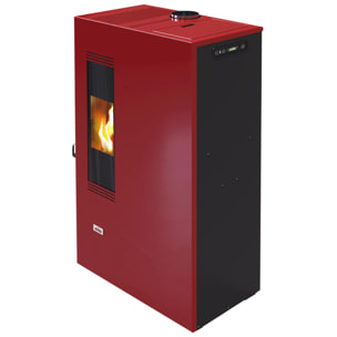 Stufa A Pellet Queen Mini Bordeaux 4,5Kw