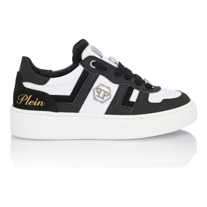 PHILIPP PLEIN Mix Materials Low-Top Sneakers