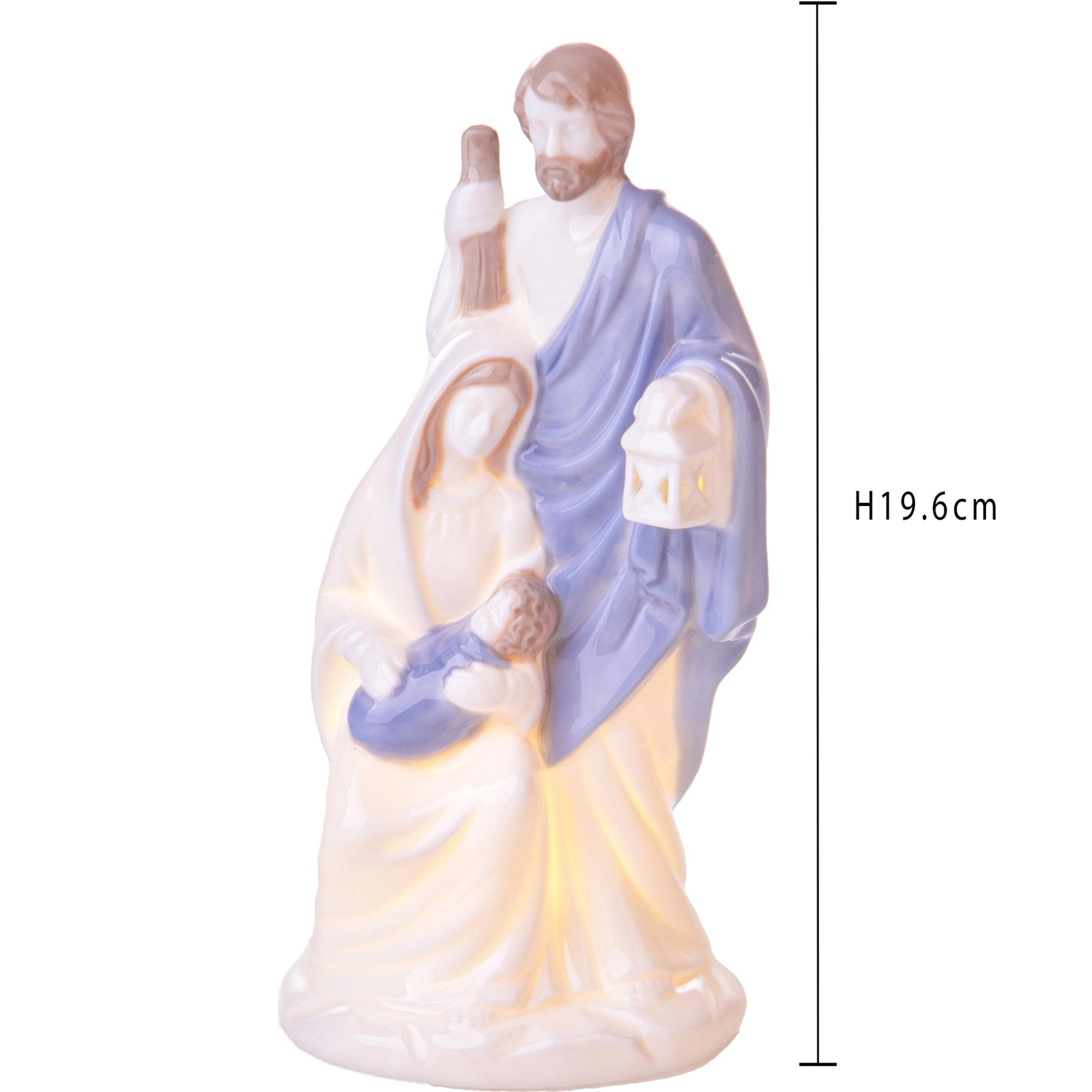 NativitÃ con Led 19,6 cm - Pezzi 1 - Colore:Blu - Bianchi Dino -