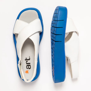 Sandalias 1855 NAPPA WHITE-BLUE/ MALAGA color White-blue