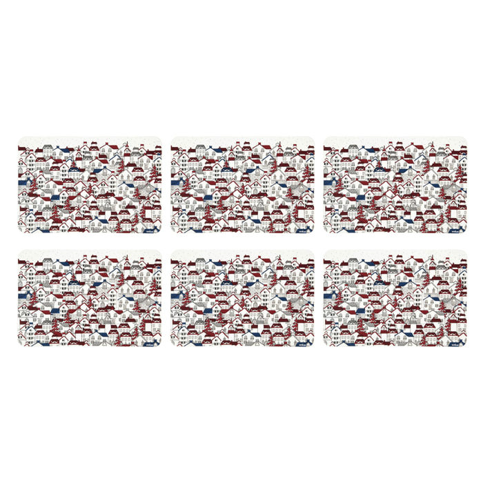 Set de 6 sets de table rectangulaires Excelsa – Innsbruck, Polypropylène multicolore