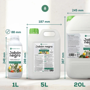 Jabón potásico Negro Planeta Huerto 20 L