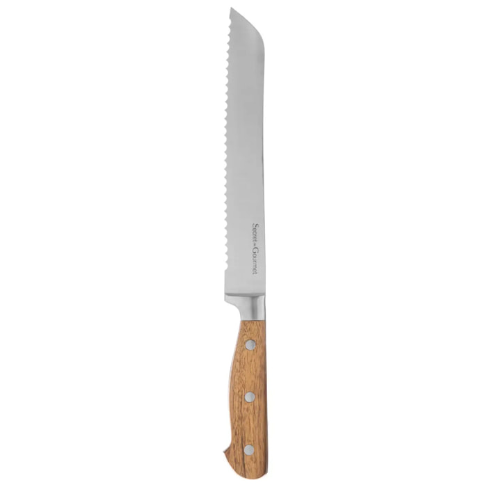Couteau à pain acier "Elegancia" lame 20,5cm