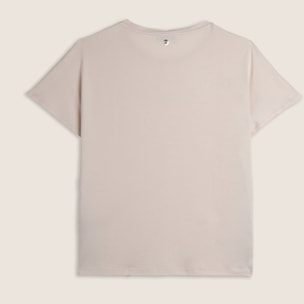 T-shirt maniche a kimono con stampa fantasia sui fianchi