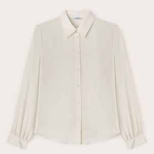 Motivi - Camicia in chiffon - Bianco