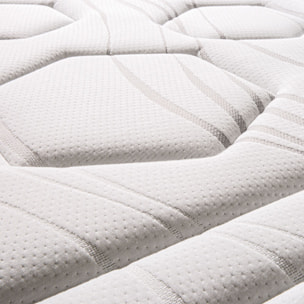 Ensemble DOLCE VITA | 2 Places | Matelas Ressorts Ensachés + Sommier Kit Bois