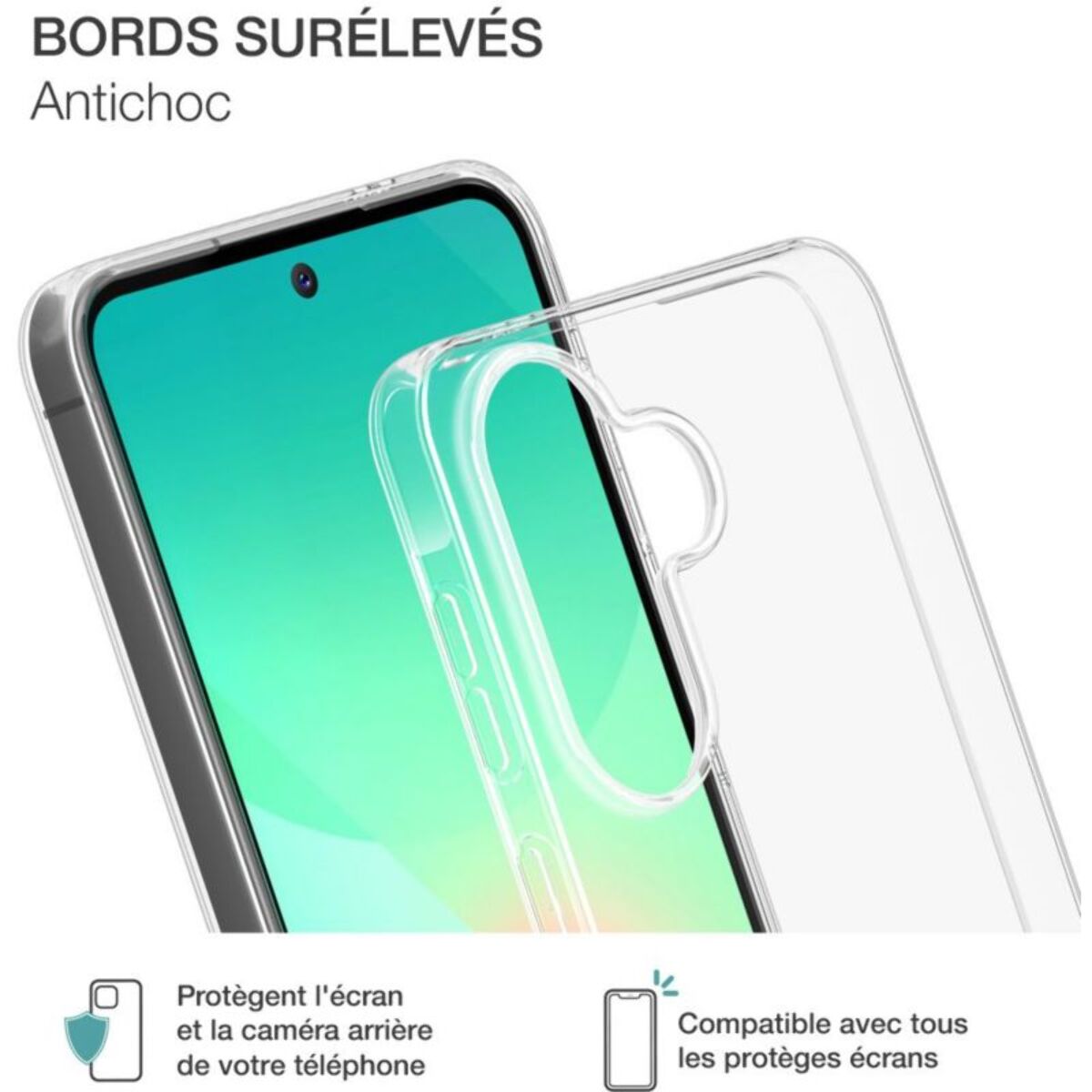 Coque BIGBEN CONNECTED A57 5G Silisoft transparente recyclé