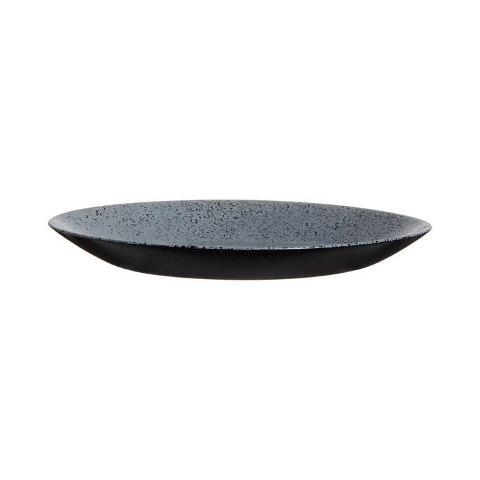 Assiette à dessert noire 18 cm Slate - Luminarc