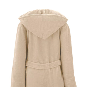 Peignoir enfant coton mélangé 300 g/m² uni ecru Teddy angora