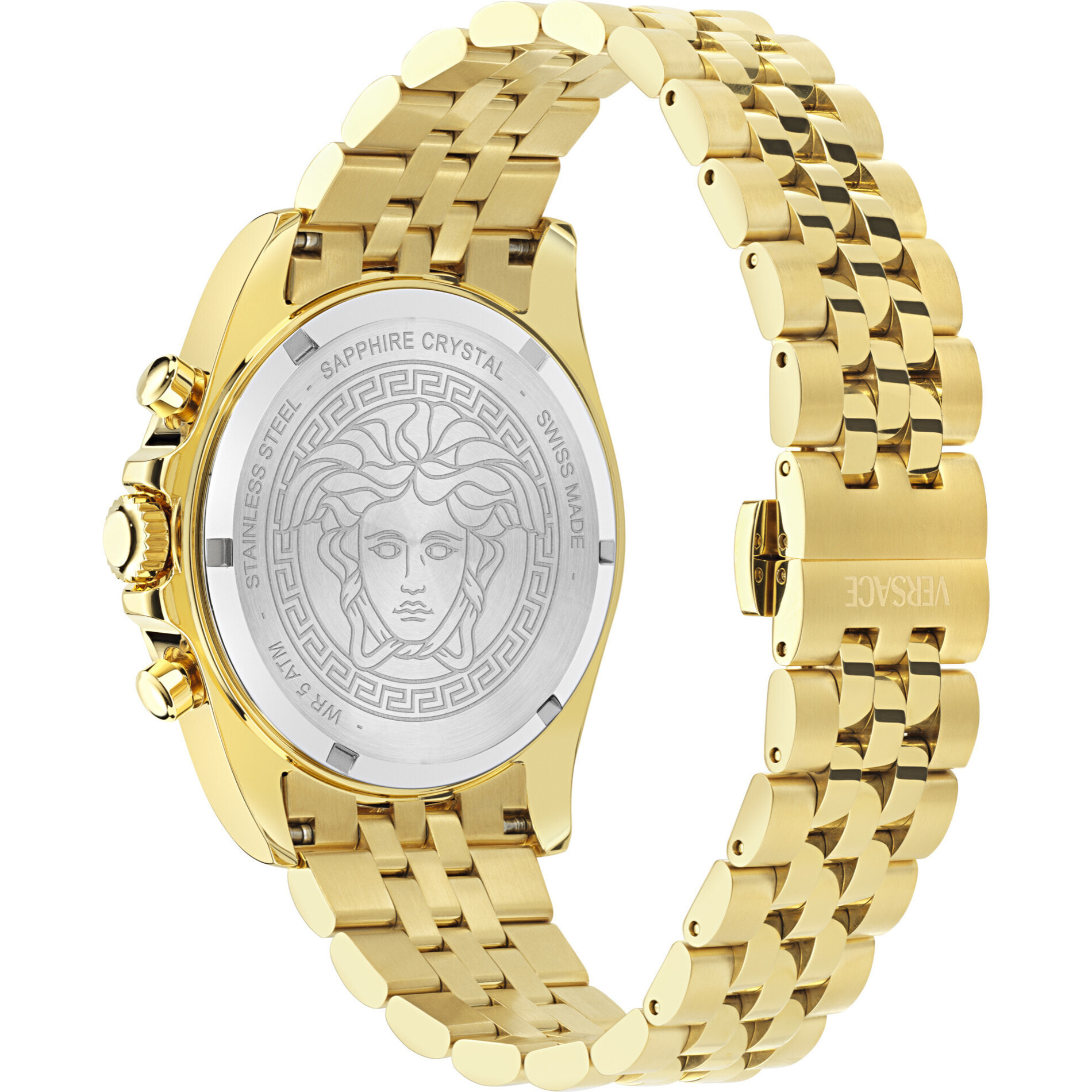Versace Reloj Cronógrafo De Cuarzo Greca Chrono  Wave