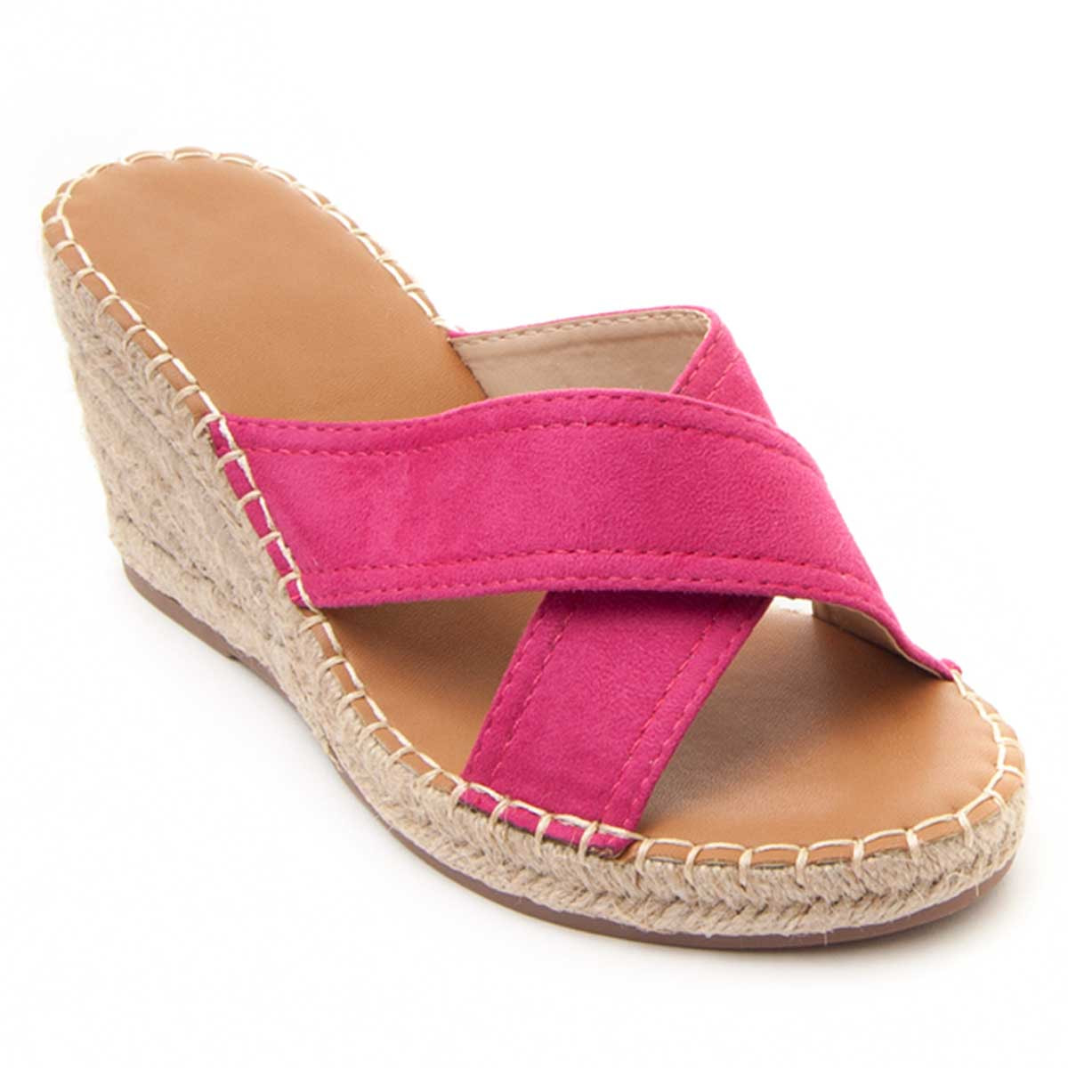 Sandalias de Cuña - Rosa - Altura: 7 cm