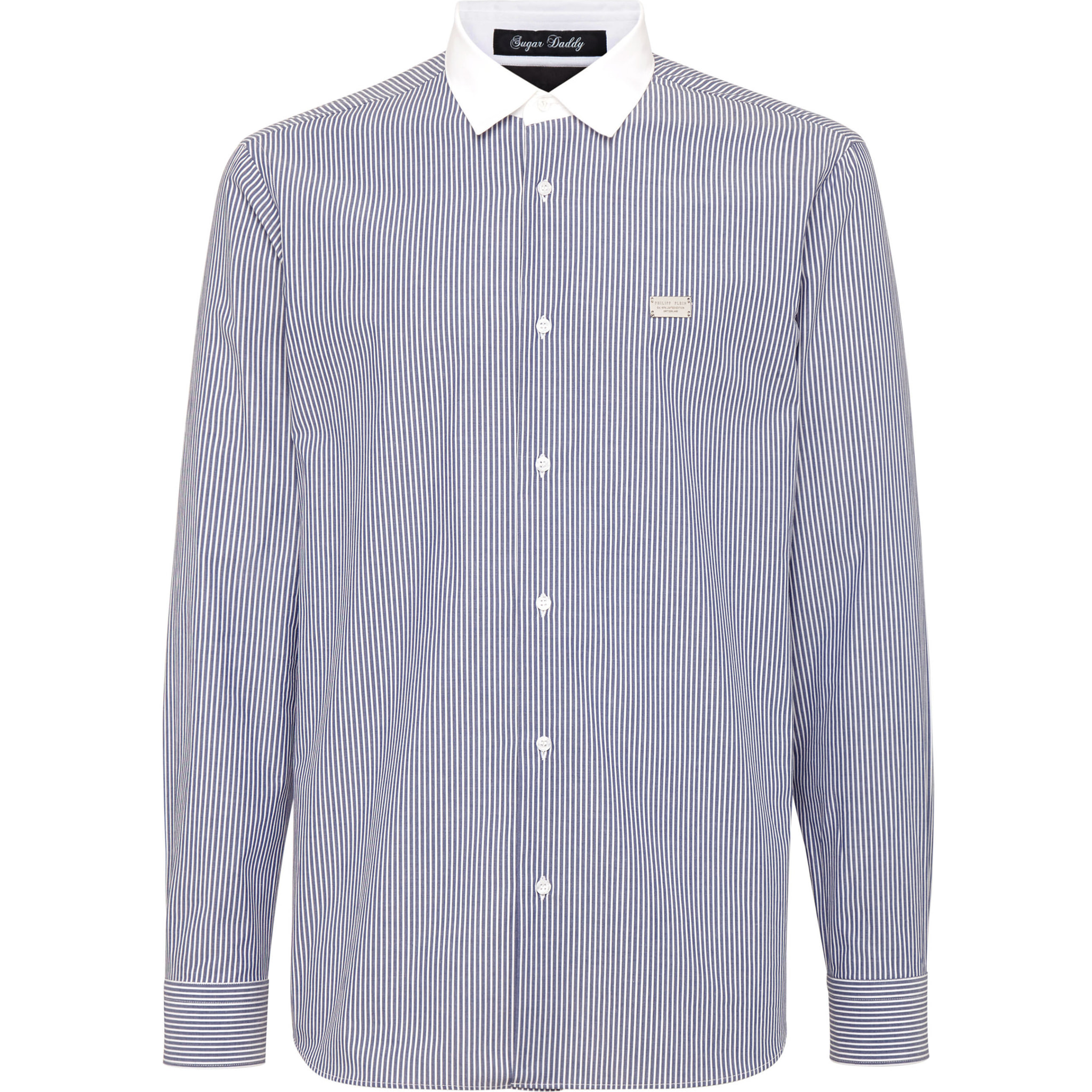 PHILIPP PLEIN Camicia taglio Slim SKULL AND PLEIN