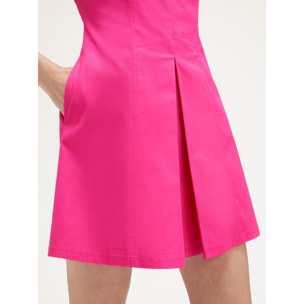 Motivi - Vestido corto con pliegue plano - Fuchsia