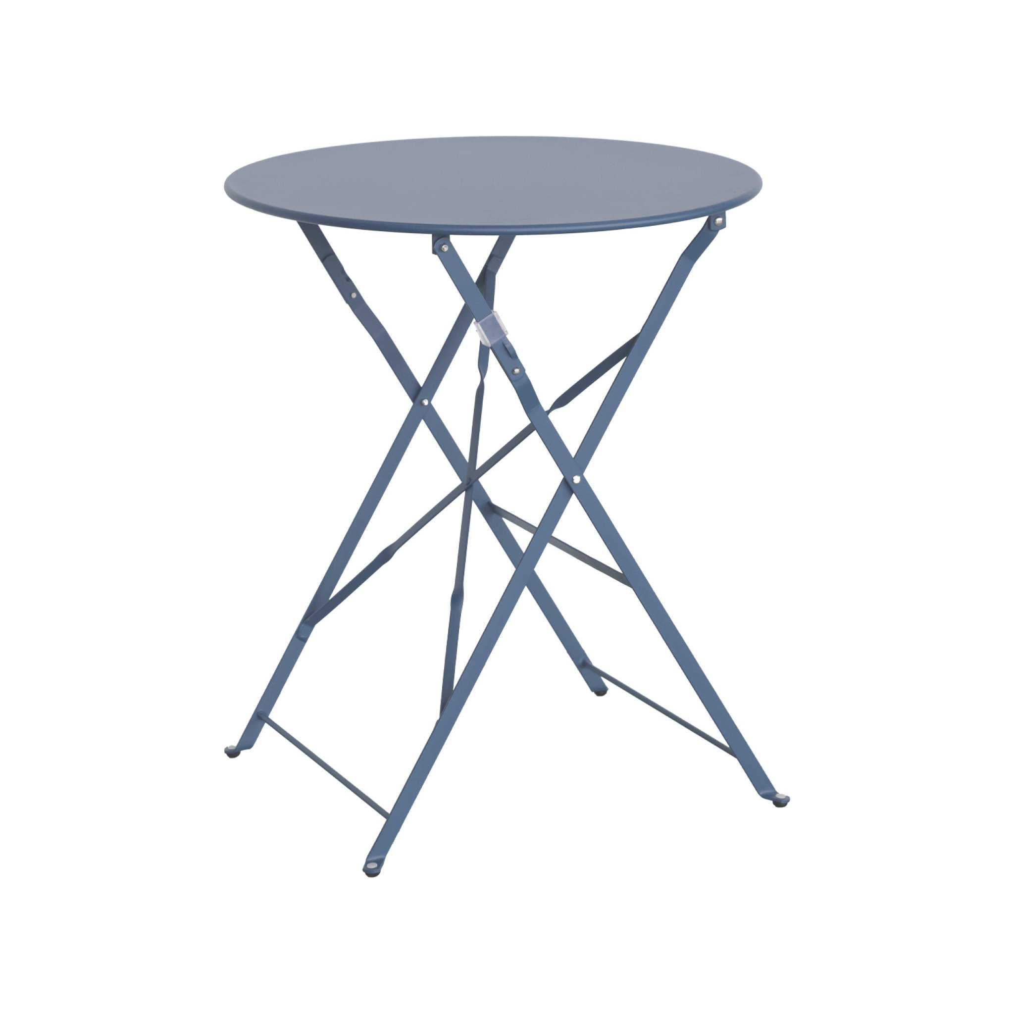 Table de jardin bistrot ronde Ø60cm pliable en acier thermolaqué