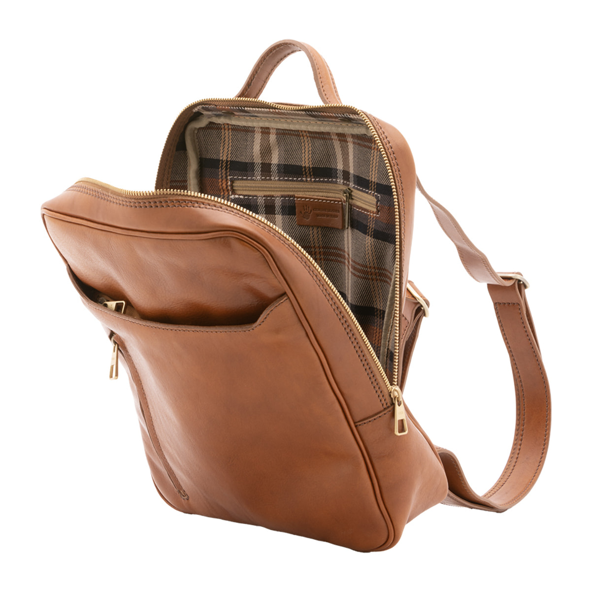 Zaino  unisex In Vera pelle Made in Italy 27x36x8 cm