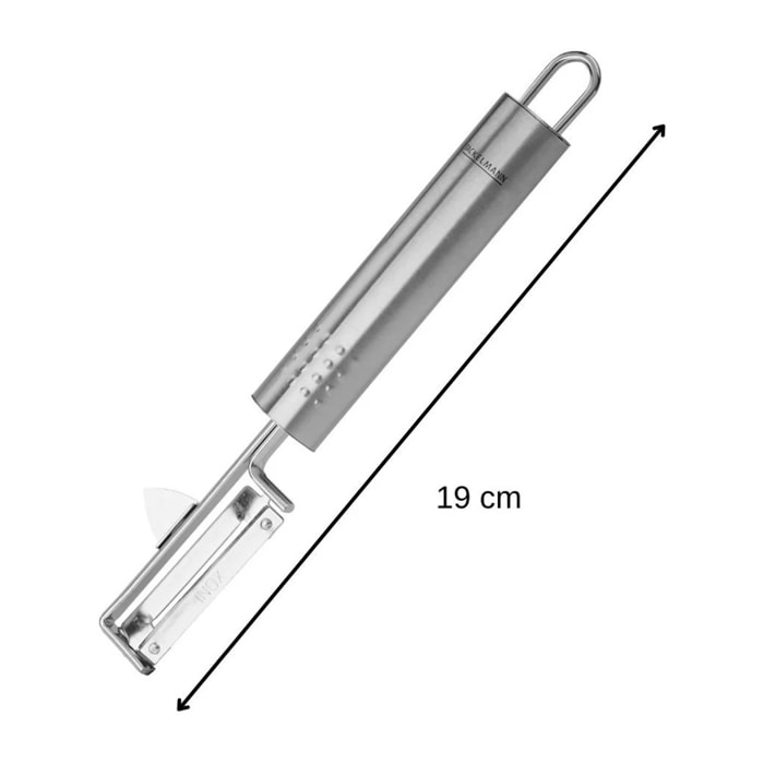 Lot de 2 éplucheur à légumes inox 19 cm Fackelmann Ovale