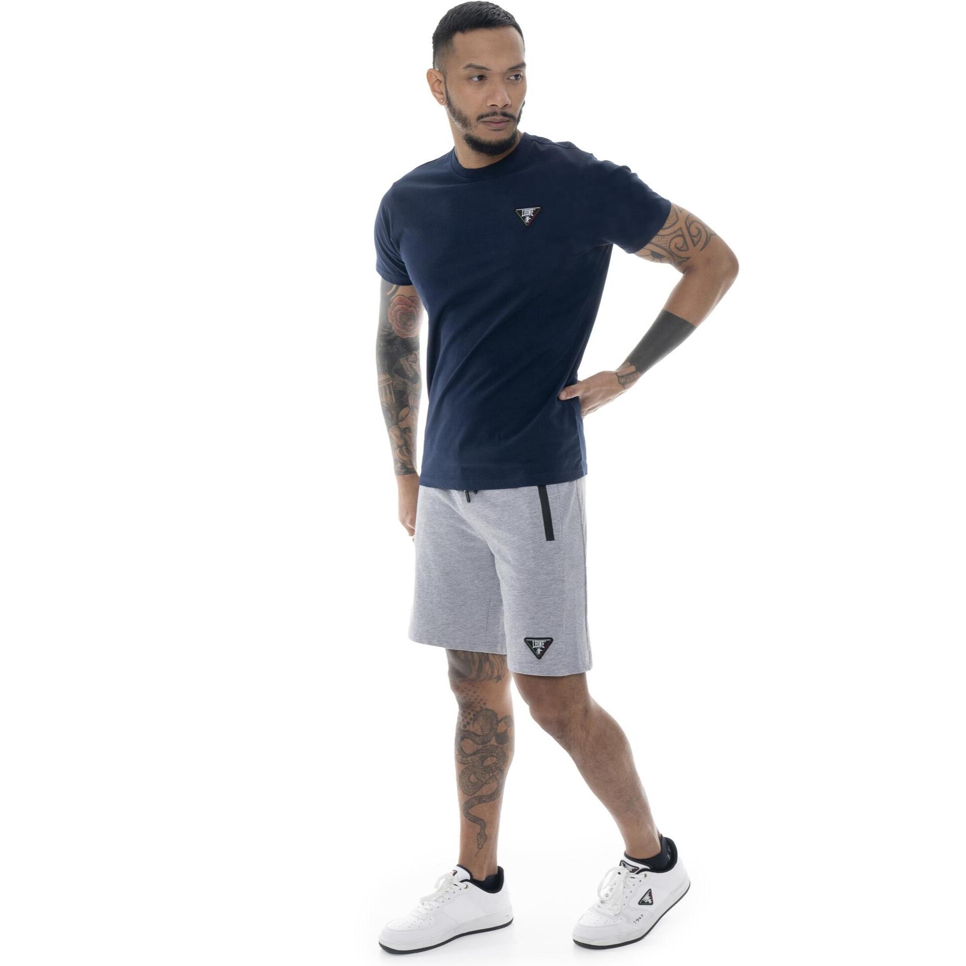 Pantaloncini da uomo in cotone non garzato Leone Patch