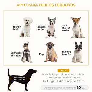 Cama de Madera para Perros Gatos Cama Cesta para Mascotas Pequeñas con Cojín Acolchado Asas y Patas de Acero 70x45x32 cm Roble y Negro