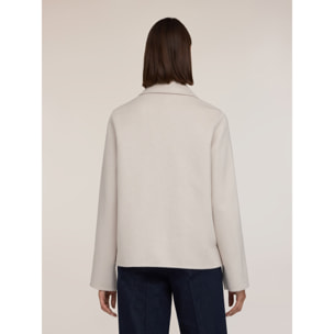 Motivi - Cappotto doppiopetto misto lana - Bianco