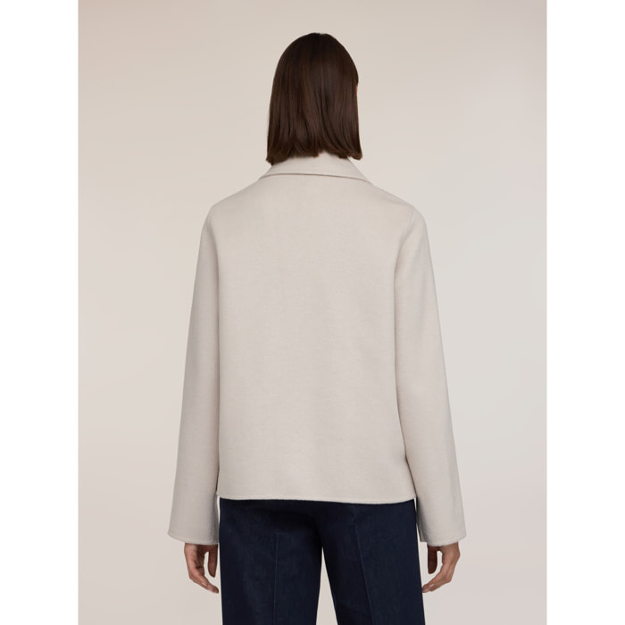 Motivi - Cappotto doppiopetto misto lana - Bianco