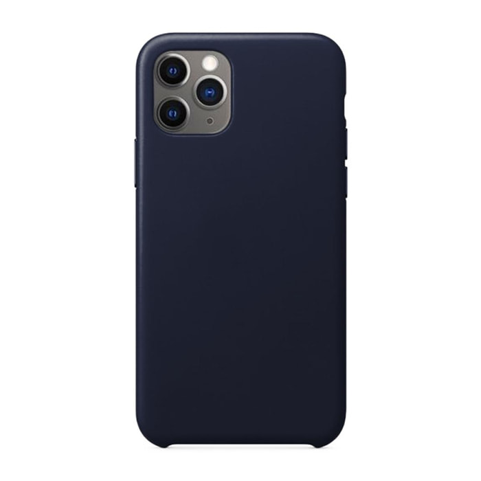 Coque iPhone 11 Pro silicone liquide Bleu Marine