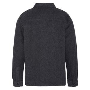 SHCARL3 WOOL MIX OVERSHIRT WITH CHEST FLAP POCKETS 44% ACRYLIC 24% POLYESTER 18% WOOL 14% COTTON Grigio