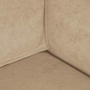 Canapé d'angle convertible 4 places en tissu chenille - LIVIA