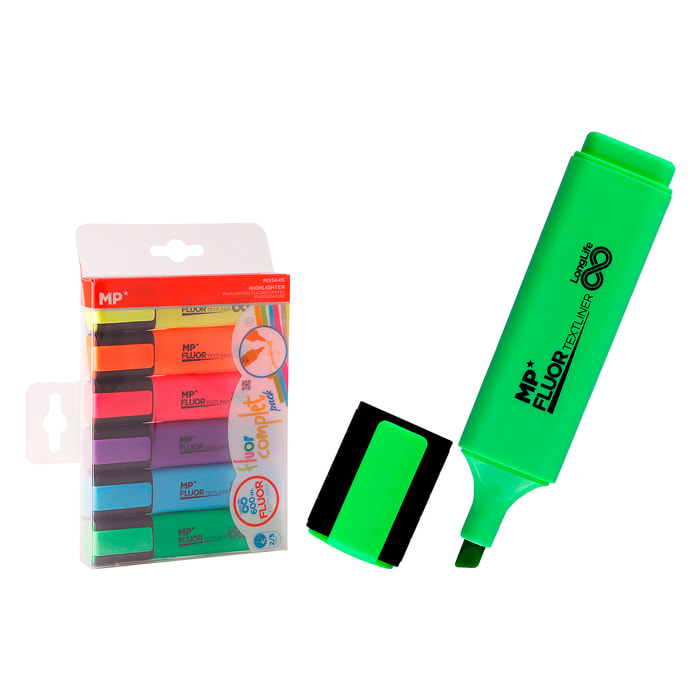 MARCADOR TEXTLINER FLUOR COMPLET 6 Uds.