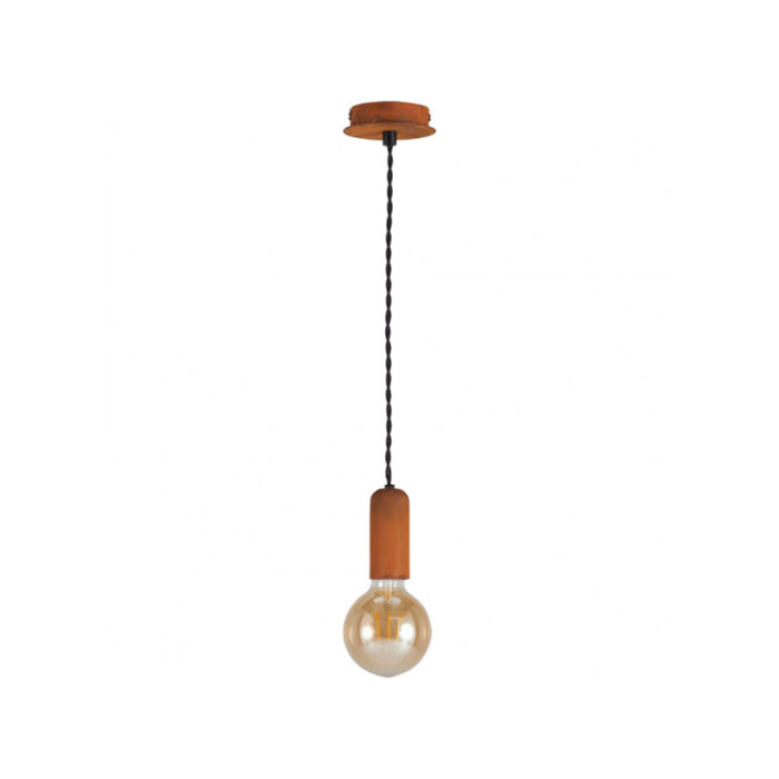 Suspension en métal effet rouille cuivré H151cm - DROOPY 623