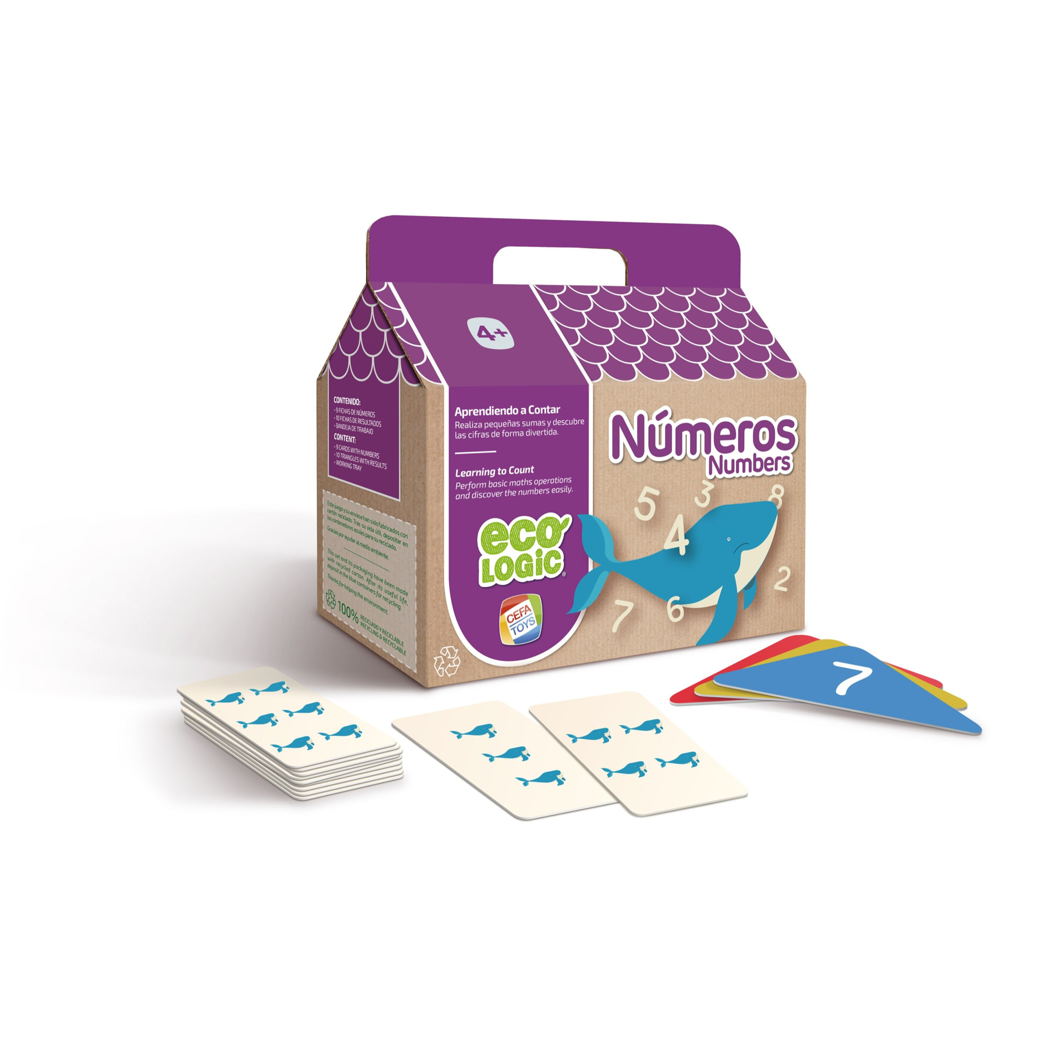 Juego educativo primer aprendizaje cefa toys eco logic numeros cefa toys